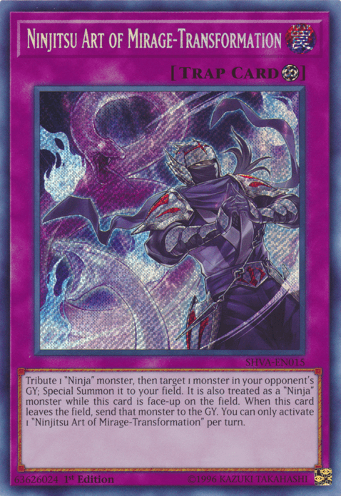 Ninjitsu Art of Mirage-Transformation [SHVA-EN015] Secret Rare (ONLINE ORDER ONLY)