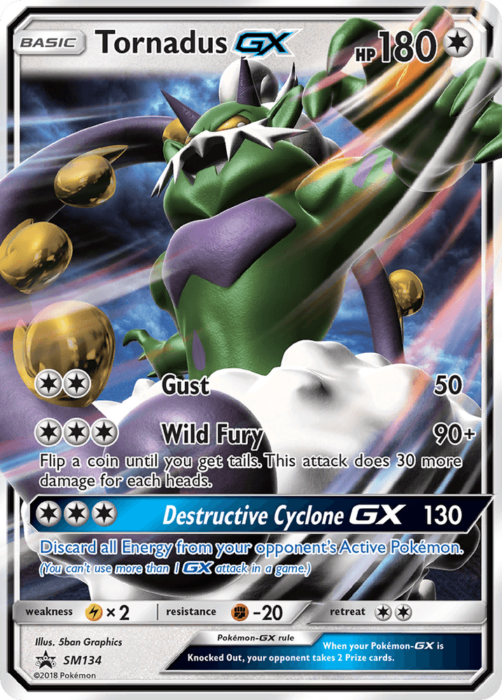 Tornadus GX (SM134) [Sun & Moon: Black Star Promos] (Online Only)