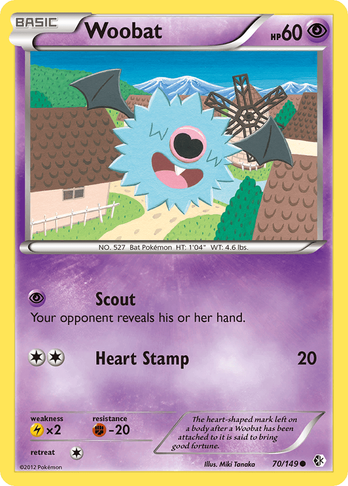 Woobat (70/149) [Black & White: Boundaries Crossed] (Online Only)