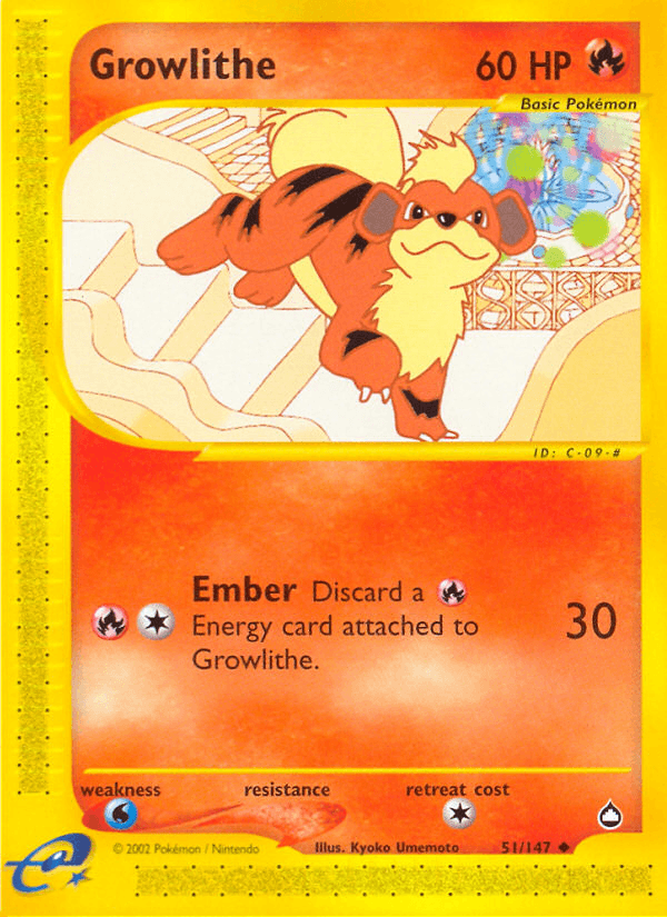 Growlithe (51/147) [Aquapolis] (Online Only)