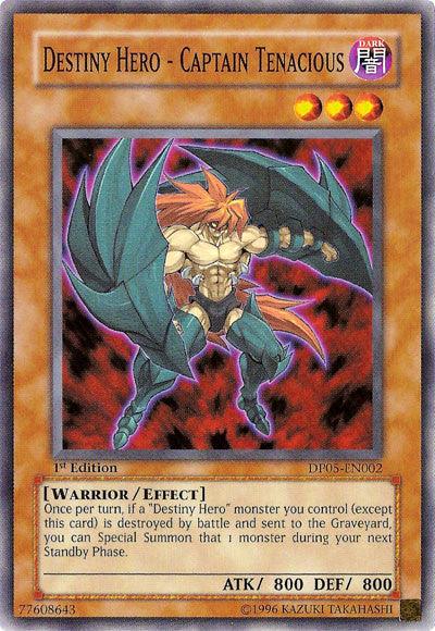 Destiny Hero - Captain Tenacious [DP05-EN002] Common (ONLINE ORDER ONLY)