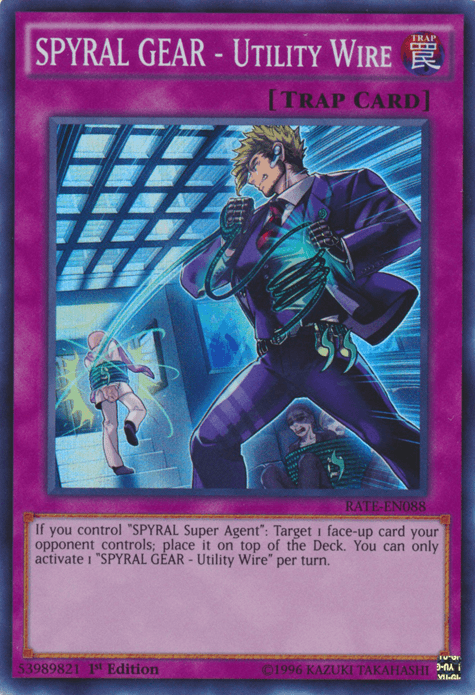 SPYRAL GEAR - Utility Wire [RATE-EN088] Super Rare (ONLINE ORDER ONLY)