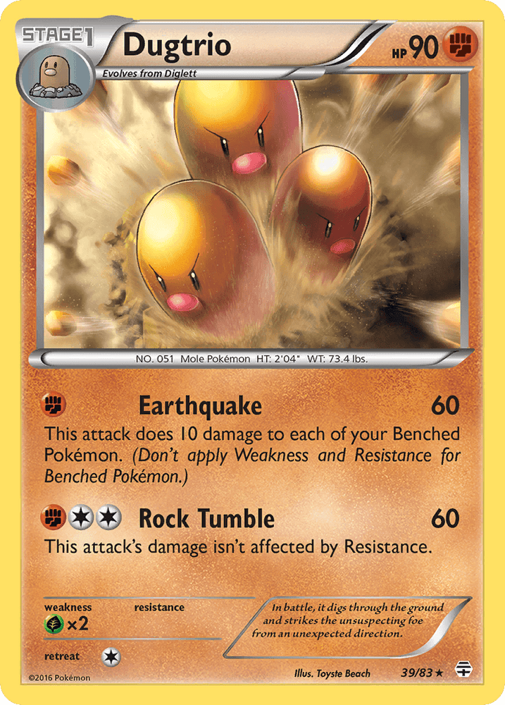 Dugtrio (39/83) [XY: Generations] (Online Only)
