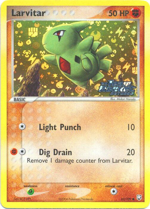 Larvitar (63/109) (Stamped) [EX: Team Rocket Returns] (Online Only)