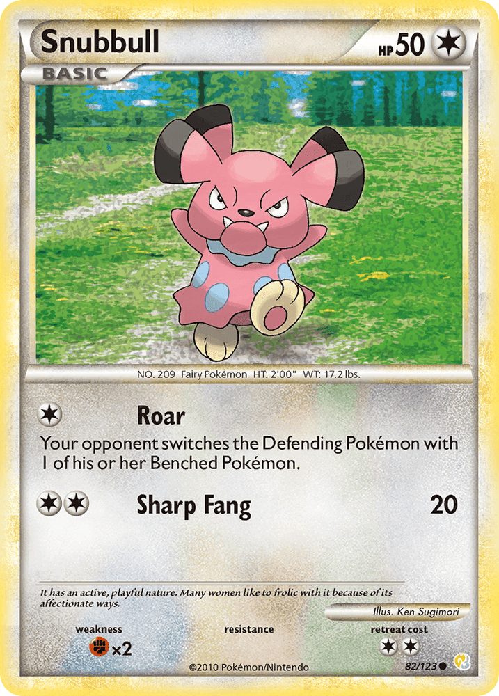 Snubbull (82/123) [HeartGold & SoulSilver: Base Set] (Online Only)