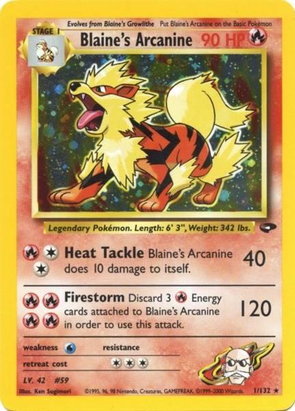 Blaine's Arcanine (1/132) [Gym Challenge Unlimited] (Online Only)