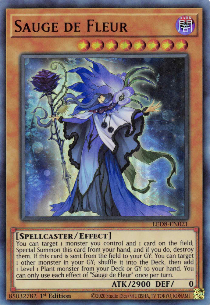 Sauge de Fleur [LED8-EN021] Ultra Rare (ONLINE ORDER ONLY)