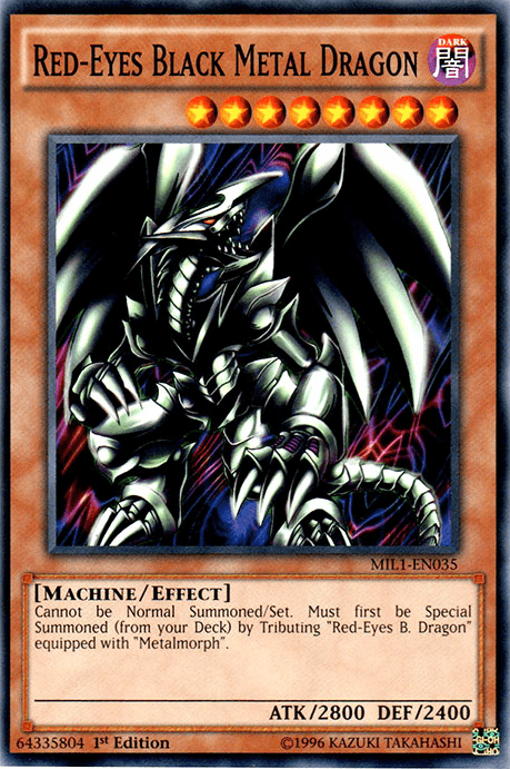 Red-Eyes Black Metal Dragon [MIL1-EN035] Common (ONLINE ORDER ONLY)
