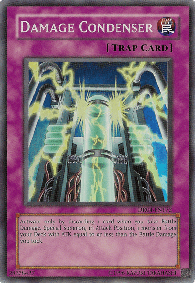 Damage Condenser [DR04-EN172] Super Rare (ONLINE ORDER ONLY)