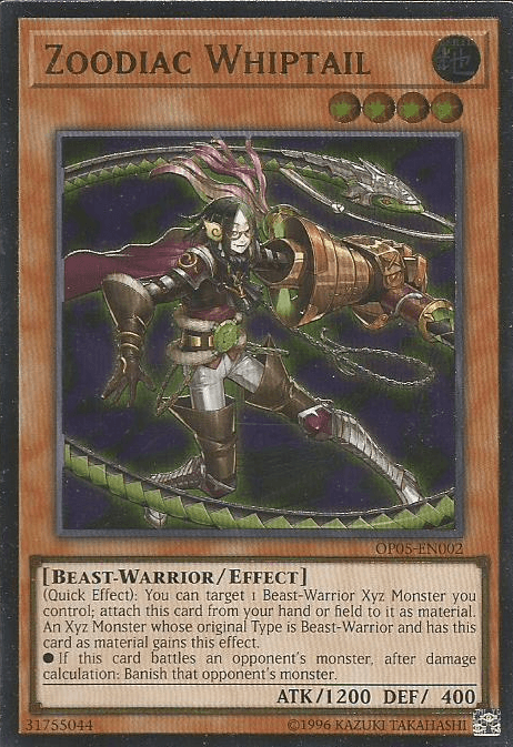 Zoodiac Whiptail [OP05-EN002] Ultimate Rare (ONLINE ORDER ONLY)