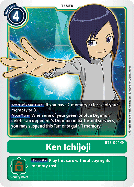 Ken Ichijoji [BT3-094] [Release Special Booster Ver.1.5] (ONLINE ORDER ONLY)