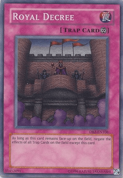 Royal Decree [DB2-EN106] Super Rare (ONLINE ORDER ONLY)