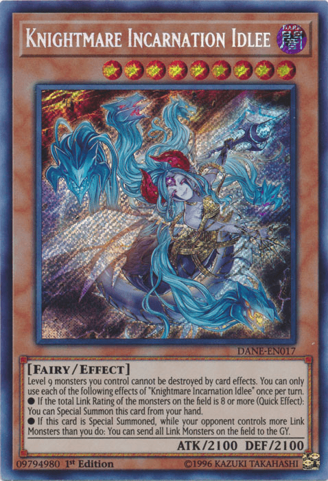 Knightmare Incarnation Idlee [DANE-EN017] Secret Rare (ONLINE ORDER ONLY)
