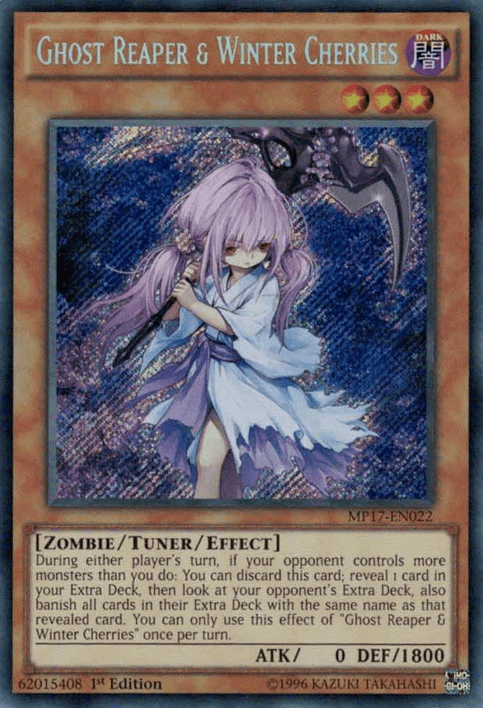 Ghost Reaper & Winter Cherries [MP17-EN022] Secret Rare (ONLINE ORDER ONLY)