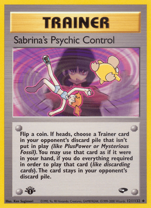 Sabrina's Psychic Control (121/132) [Gym Challenge 1st Edition] (Online Only)