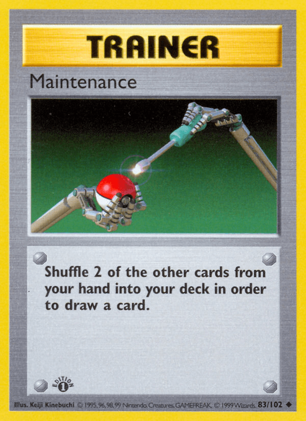 Maintenance (83/102) (Shadowless) [Base Set 1st Edition] (Online Only)