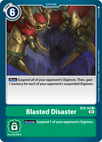 Blasted Disaster [BT6-103] [Double Diamond] (ONLINE ORDER ONLY)