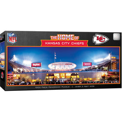 Kansas City Chiefs - Stadium View 1000 Piece Panoramic Jigsaw Puzzle (ONLINE ORDER ONLY)