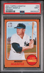 2021 TOPPS X MICKEY MANTLE COLLECTION ORANGE #38 - PSA 9 (Online Order Only)