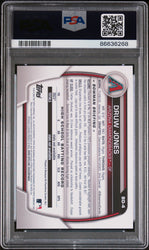 2023 BOWMAN DRAFT DRUW JONES  #BD4 - PSA 10 ROOKIE CARD (Online Order Only)