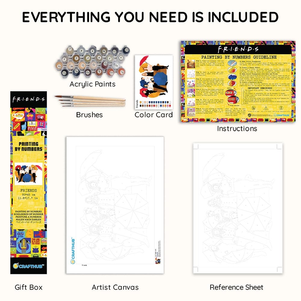 Friends - Paint By Numbers Kit (ONLINE ORDER ONLY)