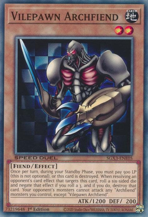 Vilepawn Archfiend [SXG3-ENE05] Common (ONLINE ORDER ONLY)