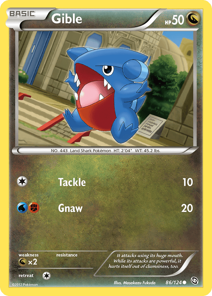 Gible (86/124) [Black & White: Dragons Exalted] (Online Only)