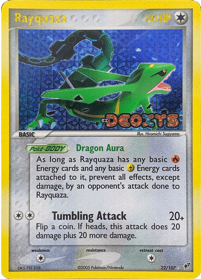 Rayquaza (22/107) (Stamped) [EX: Deoxys] (Online Only)