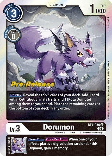 Dorumon [BT7-056] [Next Adventure Pre-Release Cards] (ONLINE ORDER ONLY)