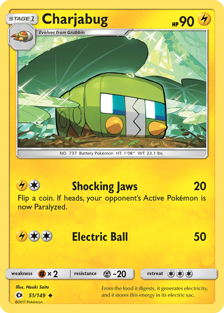 Charjabug (51/149) [Sun & Moon: Base Set] (Online Only)