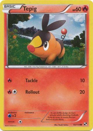 Tepig (15/114) (Cosmos Holo) [Black & White: Base Set] (Online Only)