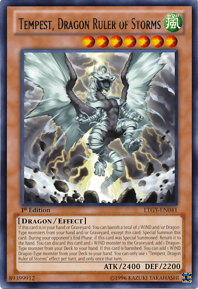 Tempest, Dragon Ruler of Storms [LTGY-EN041] Rare (ONLINE ORDER ONLY)