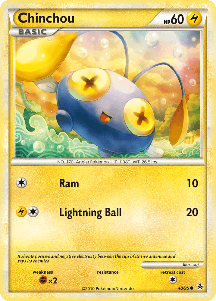 Chinchou (48/95) [HeartGold & SoulSilver: Unleashed] (Online Only)