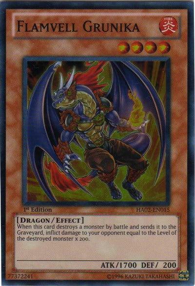 Flamvell Grunika [HA02-EN015] Super Rare (ONLINE ORDER ONLY)