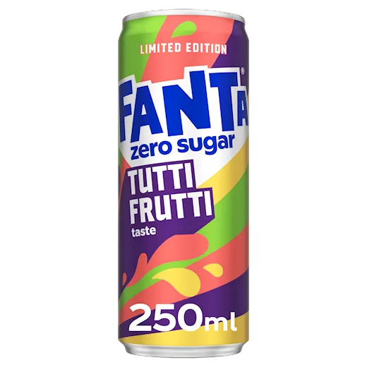 Fanta Tutti Fruitti Sugar Free (250ml) (UK) (ONLINE ORDER ONLY)