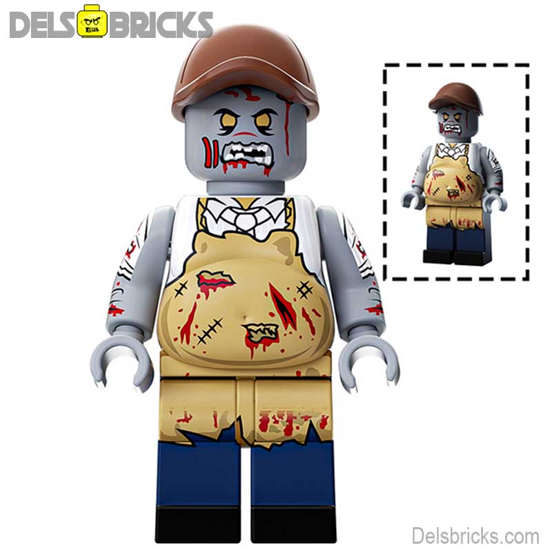 Zombie with big belly Lego Minifigures Custom Horror Toys (ONLINE ORDER ONLY)