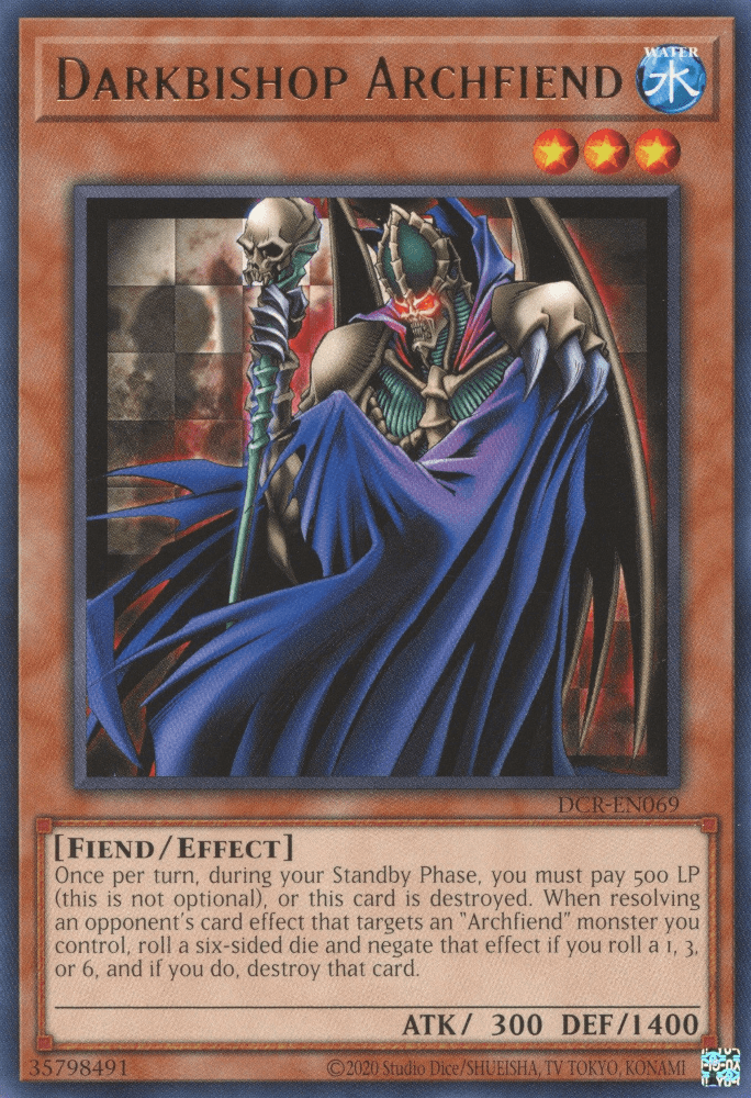 Darkbishop Archfiend [DCR-EN069] Rare (ONLINE ORDER ONLY)