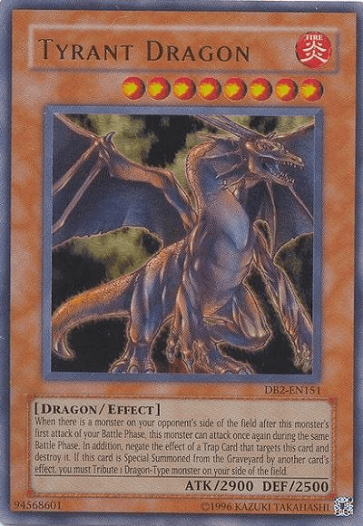 Tyrant Dragon [DB2-EN151] Ultra Rare (ONLINE ORDER ONLY)