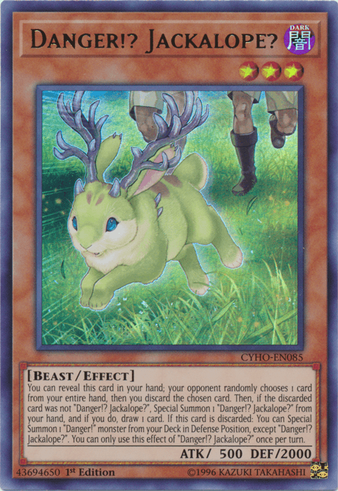 Danger!? Jackalope? [CYHO-EN085] Ultra Rare (ONLINE ORDER ONLY)