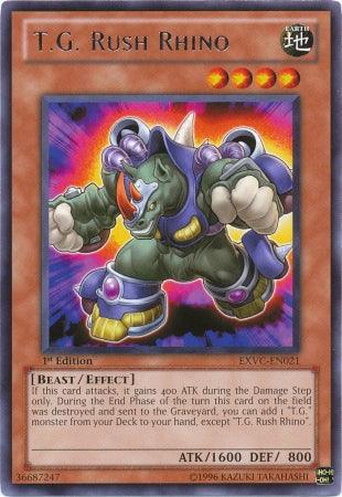 T.G. Rush Rhino [EXVC-EN021] Rare (ONLINE ORDER ONLY)