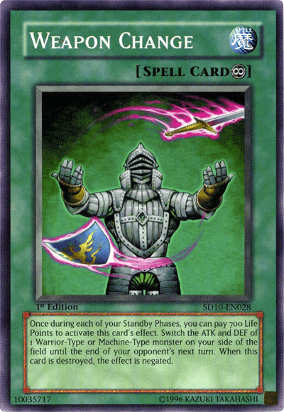 Weapon Change [SD10-EN028] Common (ONLINE ORDER ONLY)