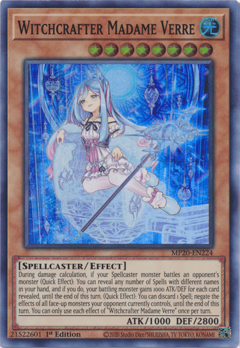 Witchcrafter Madame Verre [MP20-EN224] Super Rare (ONLINE ORDER ONLY)