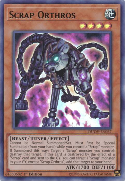 Scrap Orthros [DUOV-EN067] Ultra Rare (ONLINE ORDER ONLY)