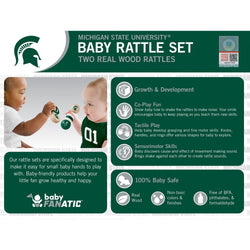 Michigan State Spartans - Baby Rattles 2-Pack (ONLINE ORDER ONLY)
