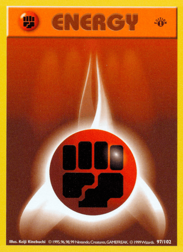 Fighting Energy (97/102) (Shadowless) [Base Set 1st Edition] (Online Only)