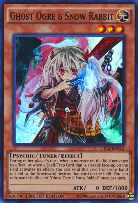 Ghost Ogre & Snow Rabbit [CT13-EN012] Super Rare (ONLINE ORDER ONLY)