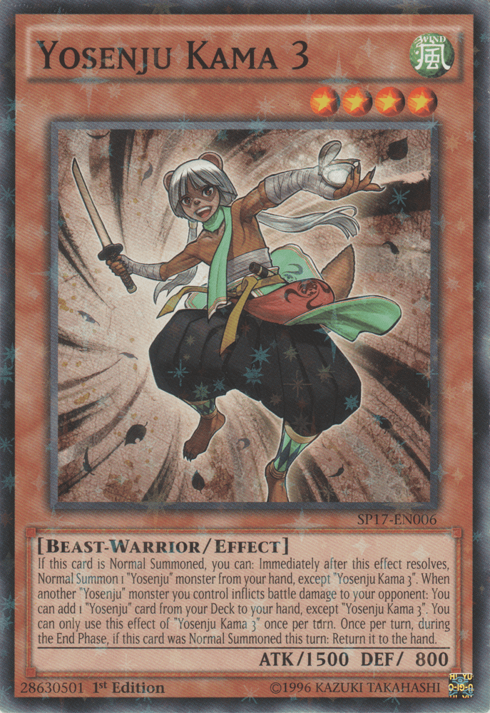 Yosenju Kama 3 [SP17-EN006] Starfoil Rare (ONLINE ORDER ONLY)