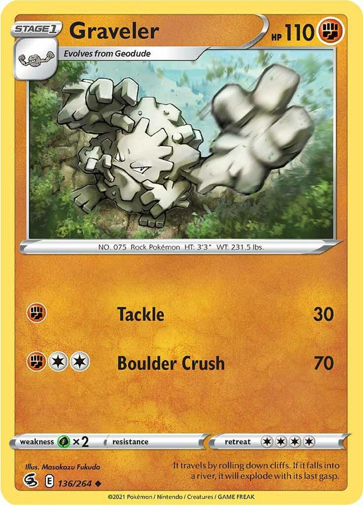 Graveler (136/264) [Sword & Shield: Fusion Strike] (Online Only)