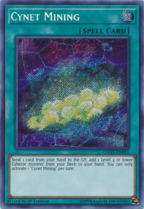 Cynet Mining [DANE-EN051] Secret Rare (ONLINE ORDER ONLY)