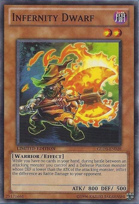 Infernity Dwarf [GLD3-EN028] Common (ONLINE ORDER ONLY)